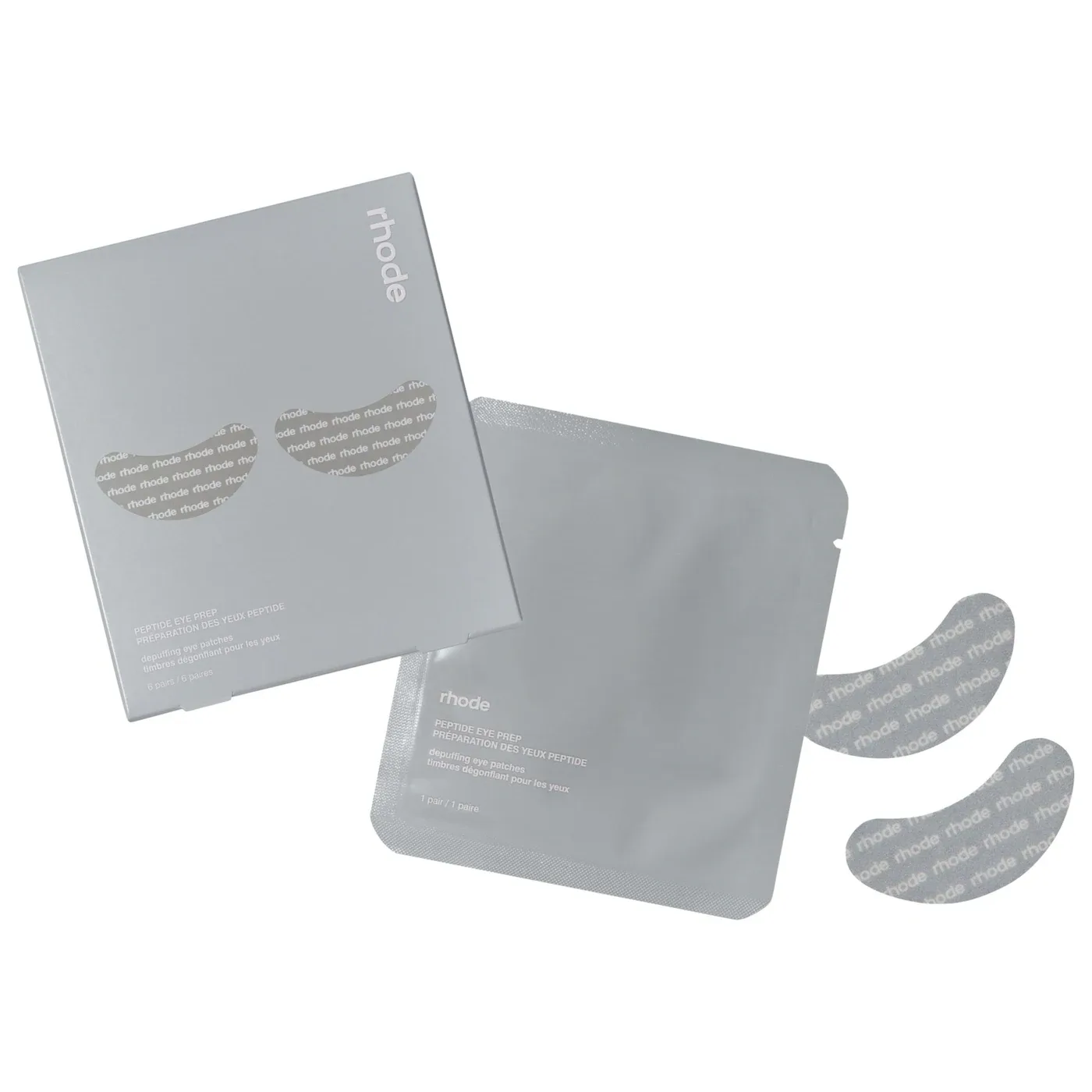 Caja y sobre de los parches Rhode Peptide Eye Prep